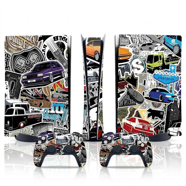autocollant ps5 sticker voiture