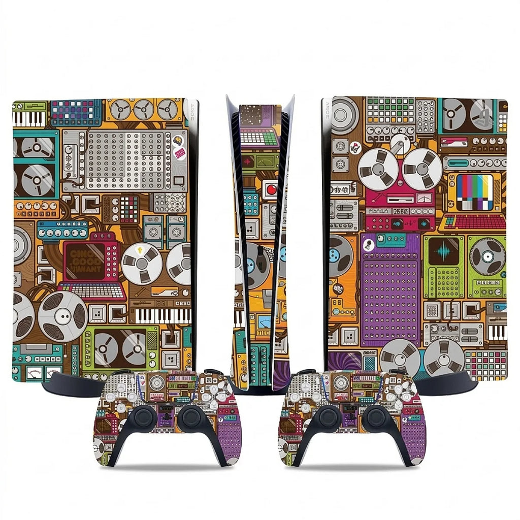 autocollant ps5 studio vintage