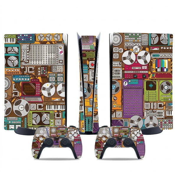 autocollant ps5 studio vintage