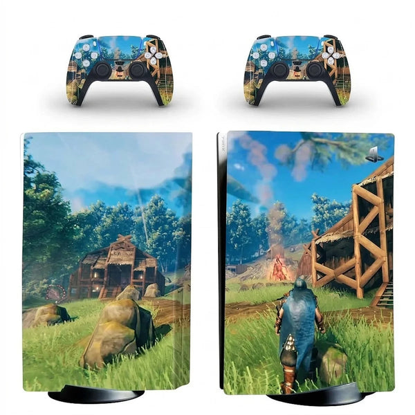 autocollant ps5 viking village