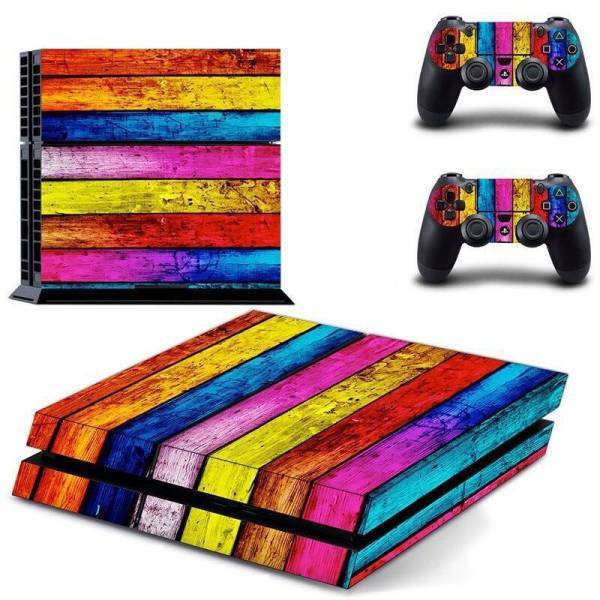 Stickers Ps4 <br> Bois Multicolore