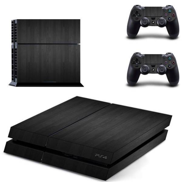 Stickers Ps4 <br> Bois Noir