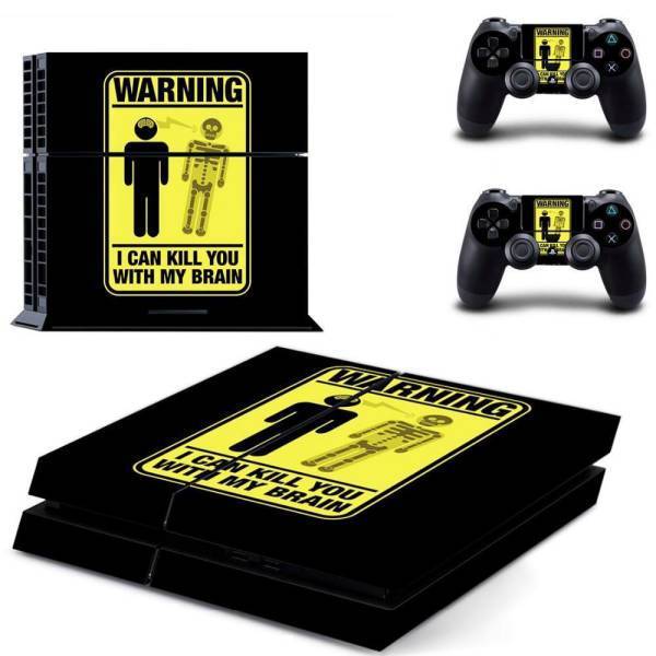 Stickers Ps4 <br> Warning