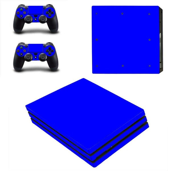 Stickers Ps4 Pro Bleu Vif