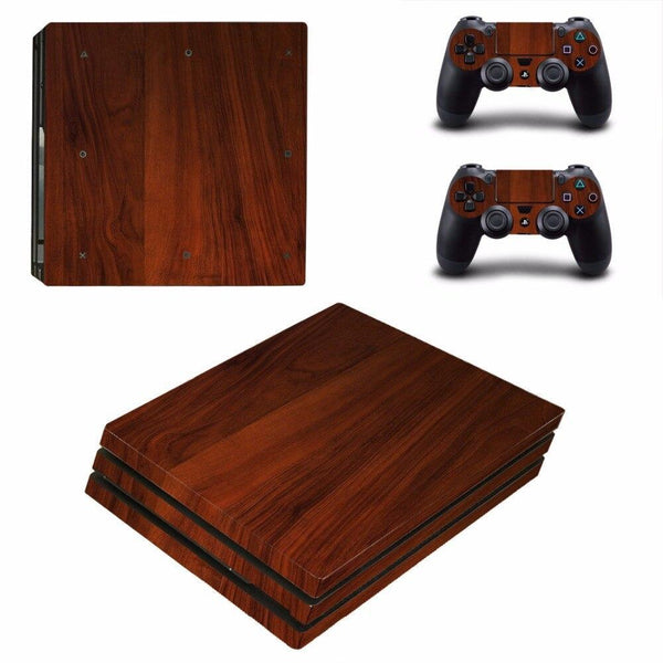 Stickers Ps4 Pro Bois de Luxe