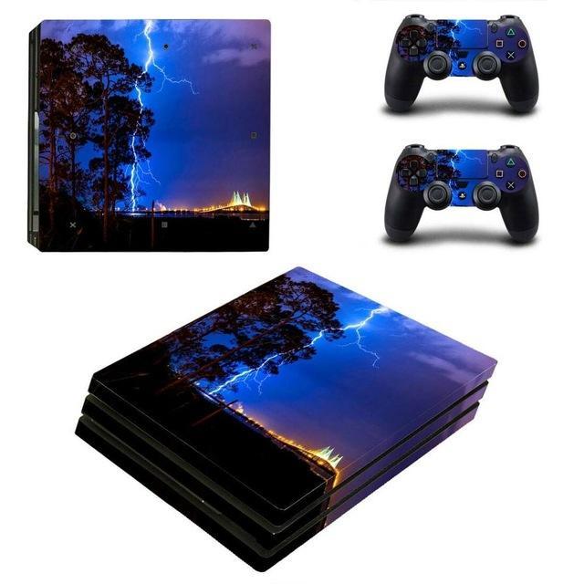Stickers Ps4 Pro <br> Nuit Orageuse