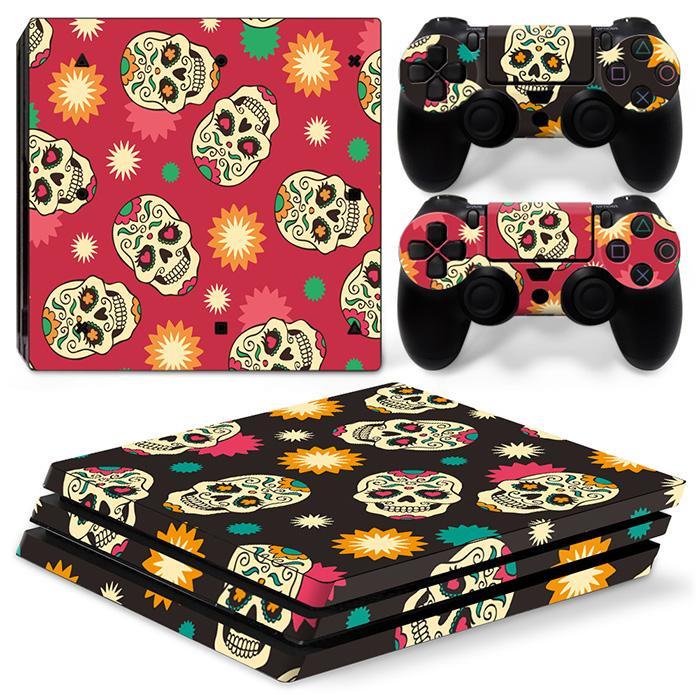 Stickers Ps4 Pro Crânes Mexicain