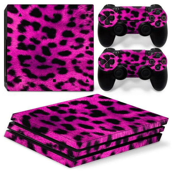 Stickers Ps4 Pro Guépard Rose