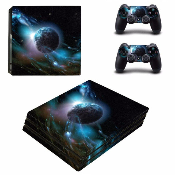 Stickers Ps4 Pro Planète en Orbite