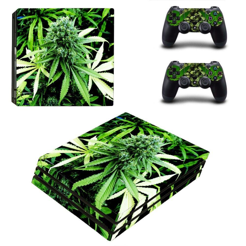 Stickers Ps4 Pro Plante de Cannabis | Gaming Univers