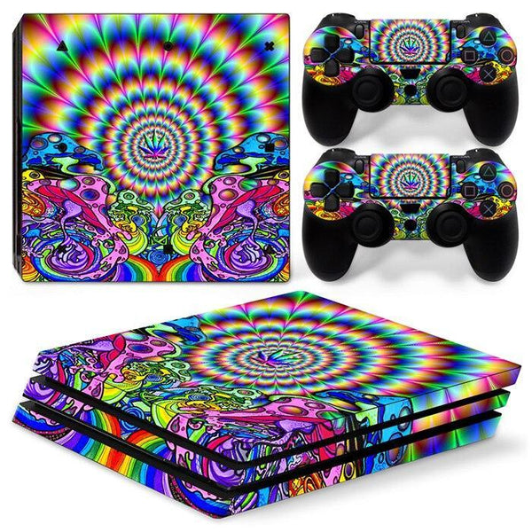 Stickers Ps4 Pro Psychédélique