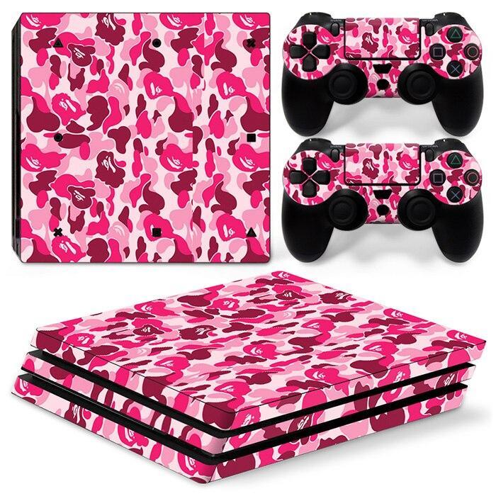 Stickers Ps4 Pro Rose Camouflage