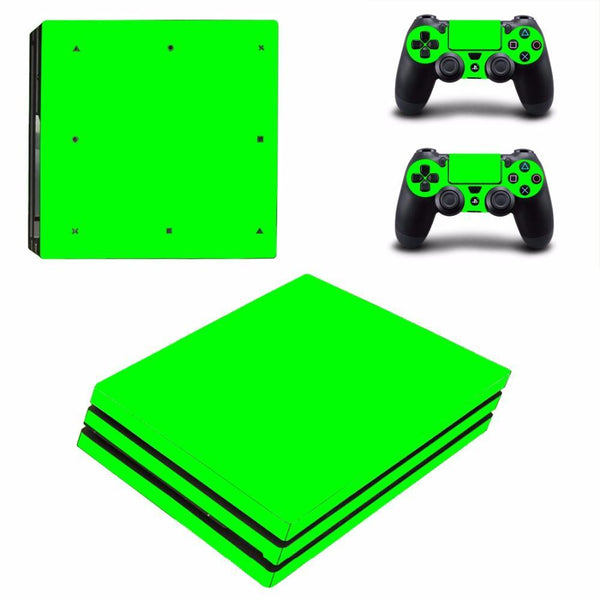 Stickers Ps4 Pro Vert Fluo