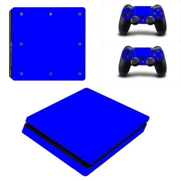Stickers Ps4 Slim <br> Bleu Vif