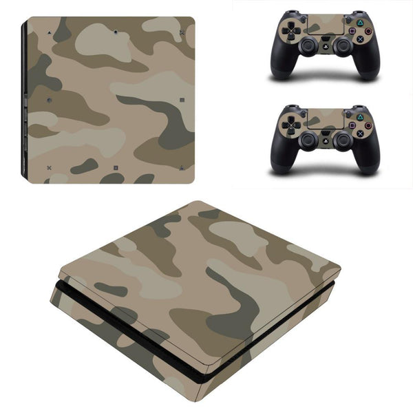 Stickers Ps4 Slim <br> Camouflage Désertique