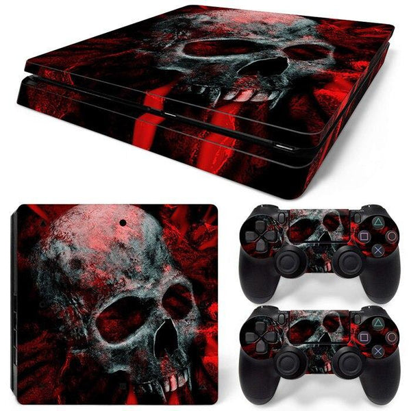 Stickers Ps4 Slim <br> Crâne Vampire