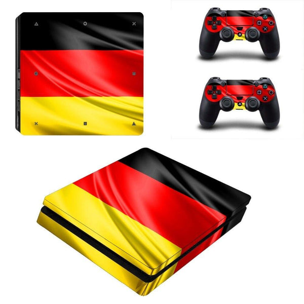 Stickers Ps4 Slim <br> Drapeau Allemand