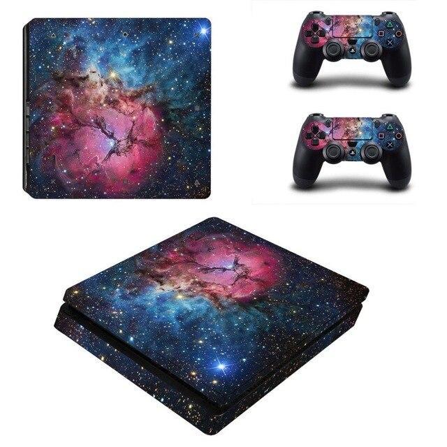 Stickers Ps4 Slim <br> Galaxie Nébuleuse