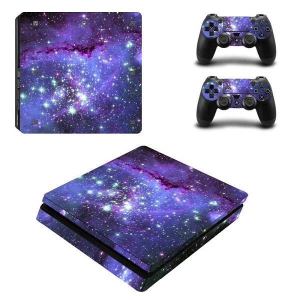 Stickers Ps4 Slim Galaxy <br> + 2 stickers pour vos manette PS4